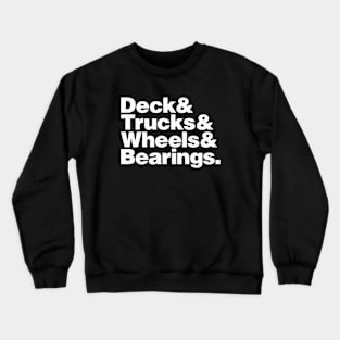 Skateboard parts Crewneck Sweatshirt